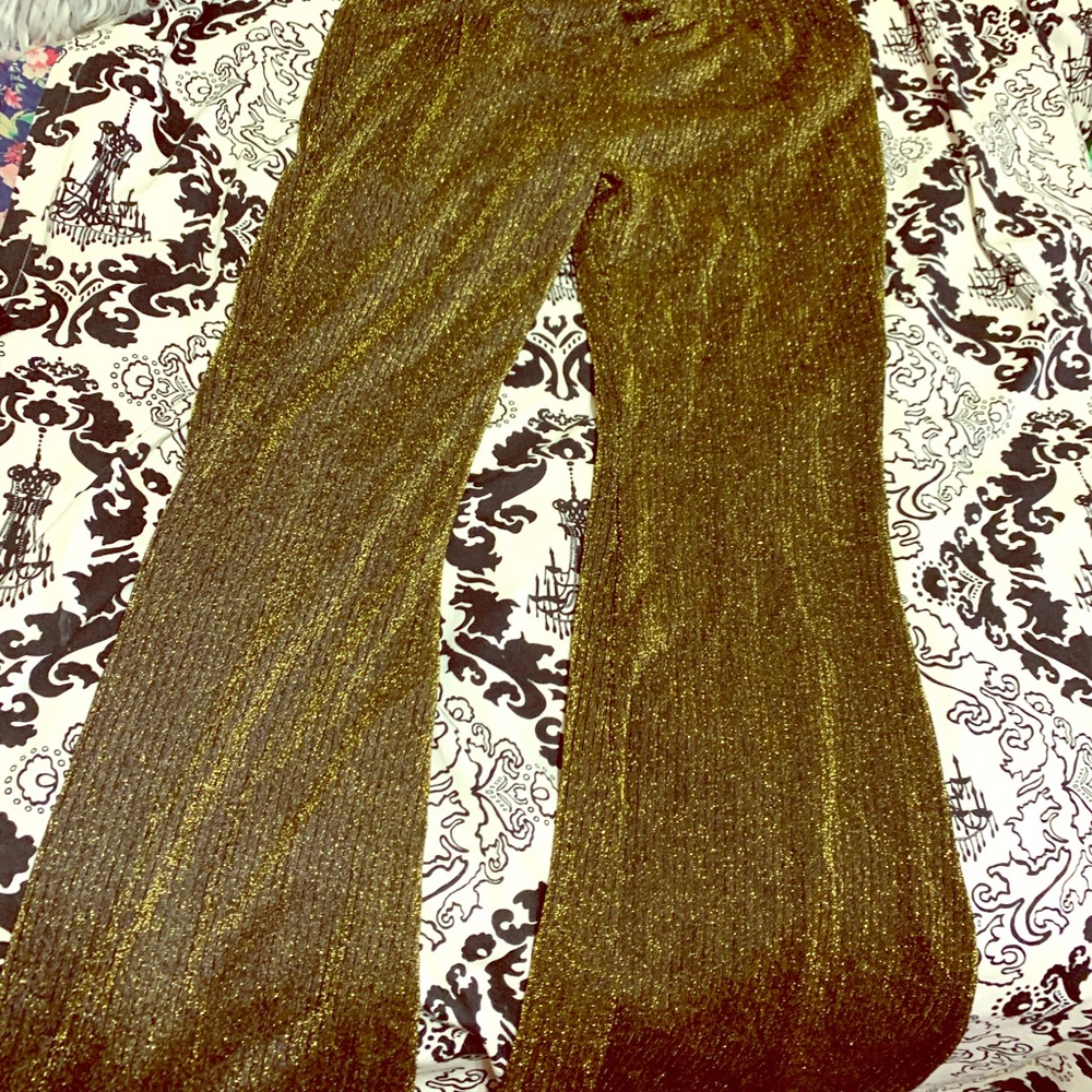 Gold Glitter Pants